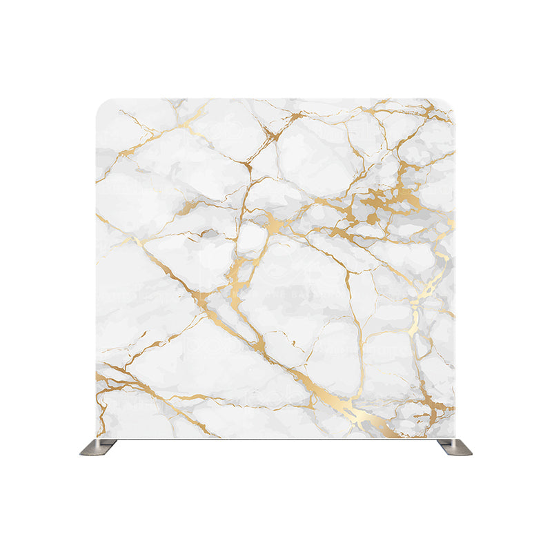 premium one pillow cover backdrops-WHITE MARBLE ART