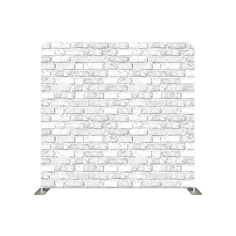 premium one pillow cover backdrops-White Bricks