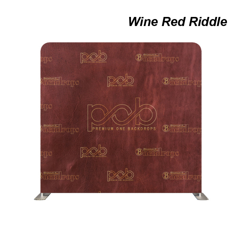 Pillow Cover Backdrop (Wine Red Riddle)