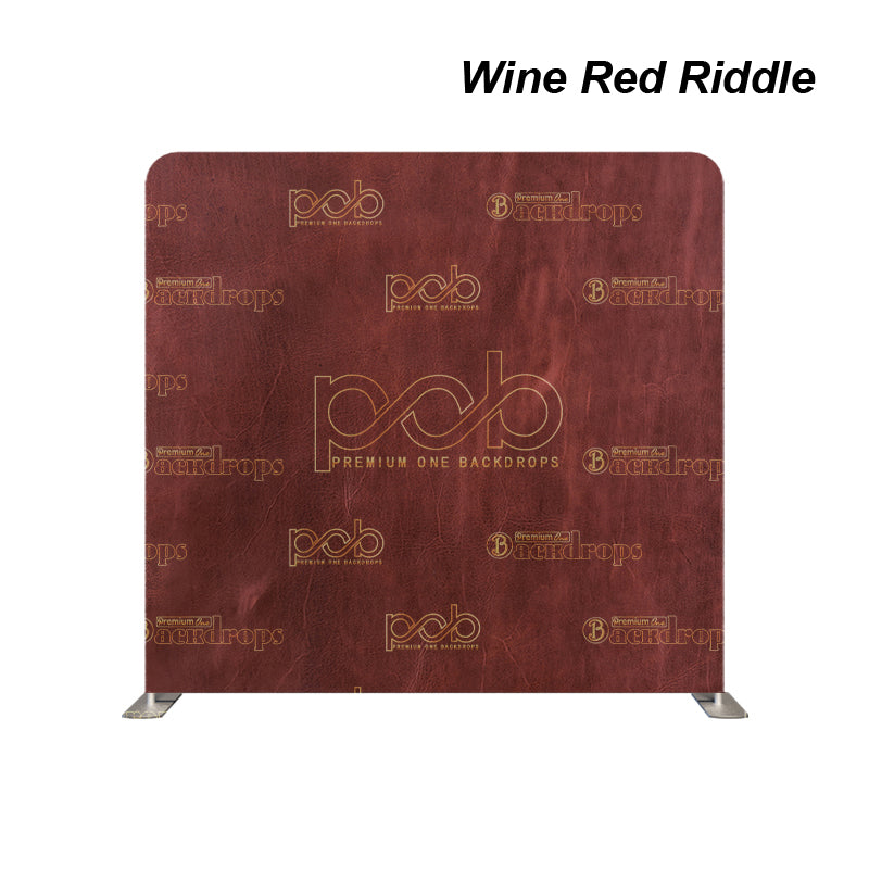 Pillow Cover Backdrop(Wine Red Riddle)