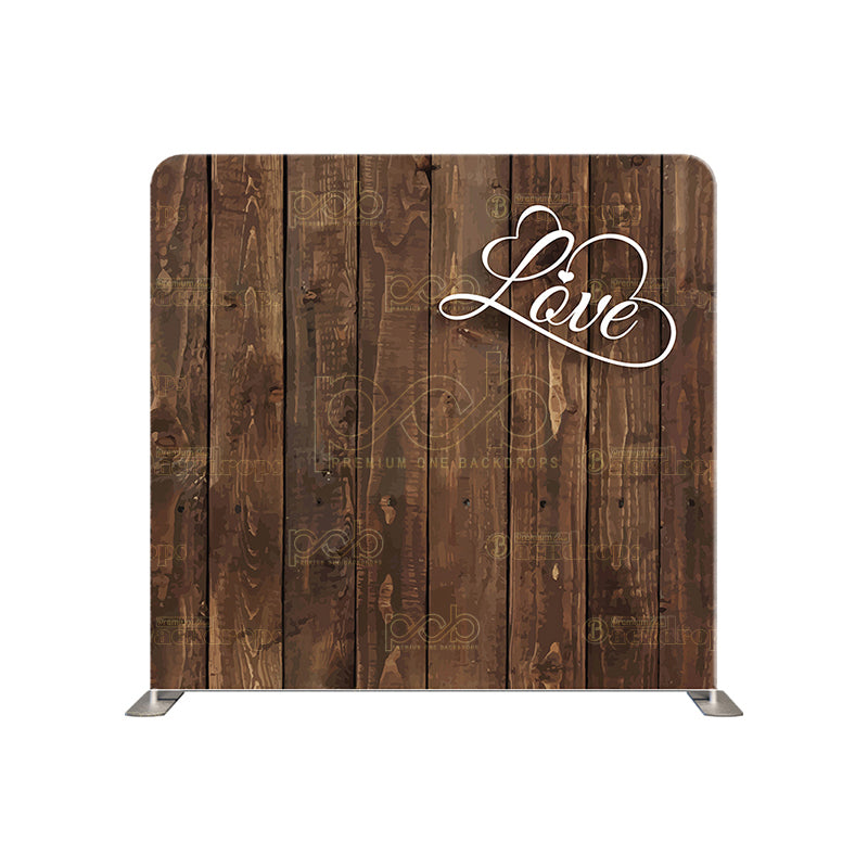 premium one pillow cover backdrops-Wood Love Right