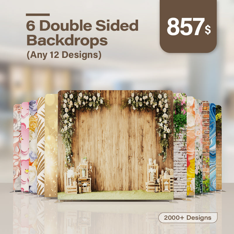 Pairs Backdrops 6 Double Sided Backdrops (Any 12 Designs)