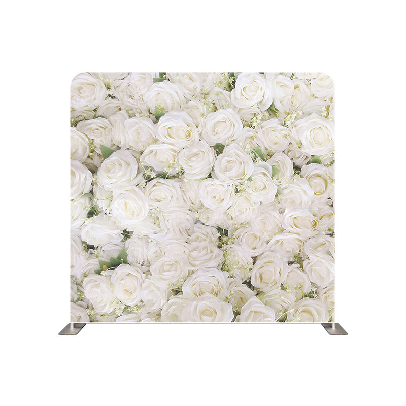 premium one pillow cover backdrops-white roses