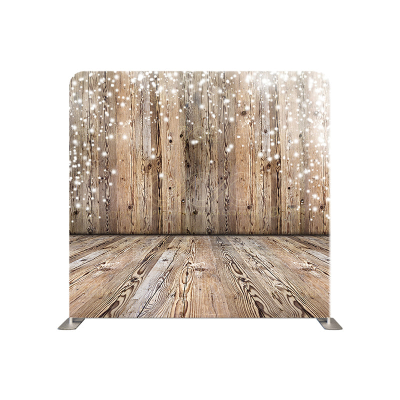 premium one pillowcover backdrops-wood wall floor holiday